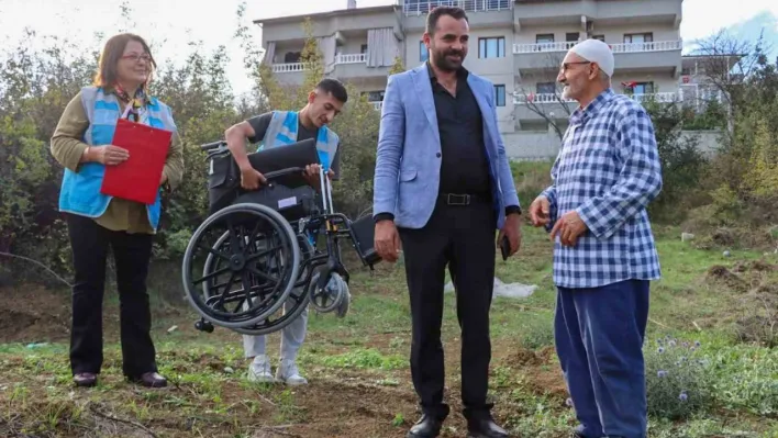 Yalova Belediyesi tekerlekli sandalye talebini yerine getirildi