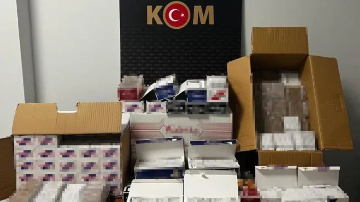 Yalova'da 15 bin 600 dolu makaron ele geçirildi