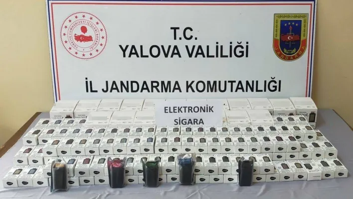 Yalova'da 290 adet elektronik sigara ele geçirildi