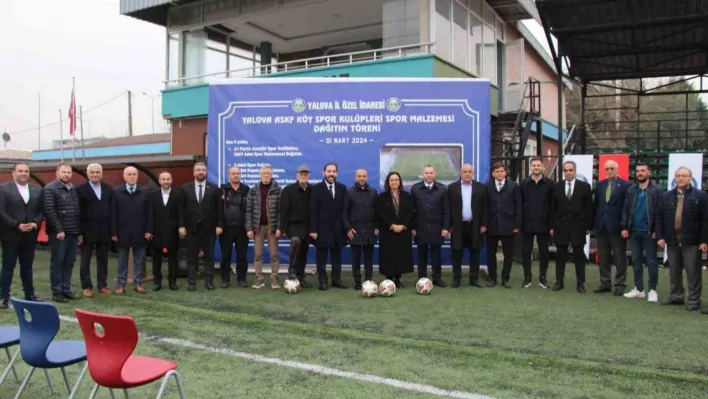 Yalova'da amatör spor kulüplerine malzeme yardımı