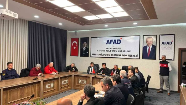 Yalova'da İl Afet ve Acil Durum Koordinasyon Kurulu toplandı