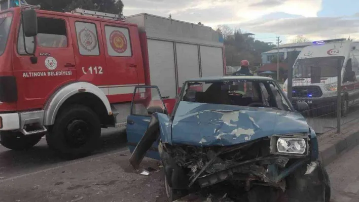 Yalova'da trafik kazası: 1 yaralı