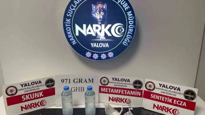 Yalova'da uyuşturucu operasyonunda GHB maddesi ele geçirildi