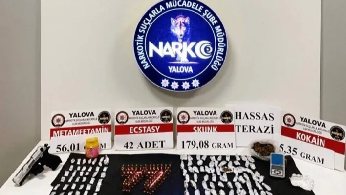 Yalova'daki uyuşturucu operasyonlarında 2 tutuklama