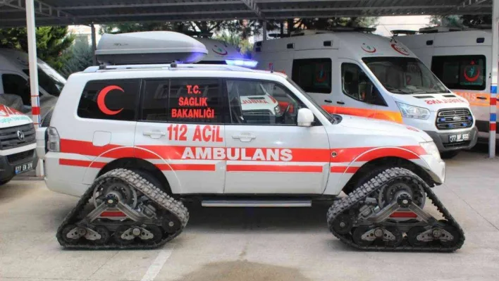 Yalova'ya kar paletli ambulans tahsisi