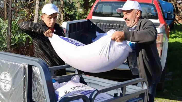 Yangın mağduru çiftçilere tarımsal destek