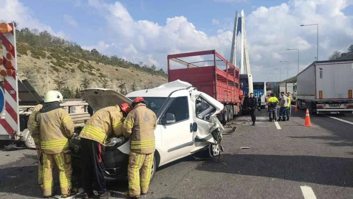 Yavuz Sultan Selim Köprüsü girişinde zincirleme kaza: 5 yaralı