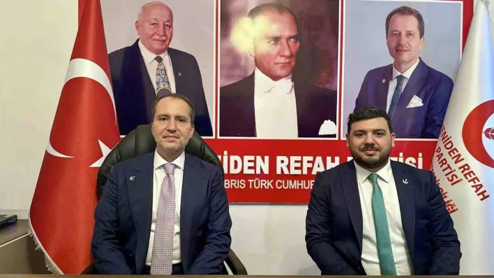 Yeniden Refah Partisi lideri Erbakan, KKTC'de partisinin temsilciliğini açtı