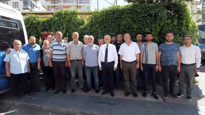 Yenimahalle Belediye Başkanı Yaşar, dolmuşçu esnafının sorunlarını dinledi