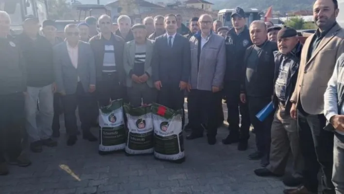 Yenipazar'da üreticilere tohum desteği sağlandı