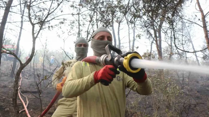 Yeşil vatanın muhafızları alevler içinde mücadeleyi sürdürüyor