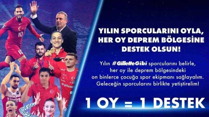 Yılın Sporcusu Ödülleri'nde kullanılan oylar deprem bölgelerine olanak sağlayacak