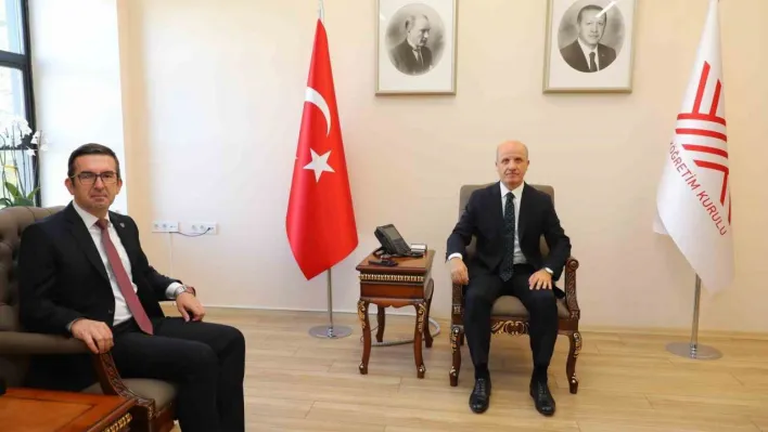 YÖK Başkanı Özvar, Kosova'nın Ankara Büyükelçisi Vrenezi'yi kabul etti