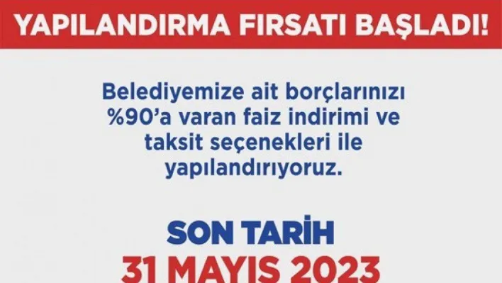 Zeytinburnu Belediyesi'nde vergi borçları için yapılandırma fırsatı başladı