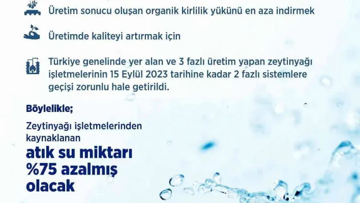 Zeytinyağı üretiminde çevre kirliliğinin önlenmesi için yeni genelge