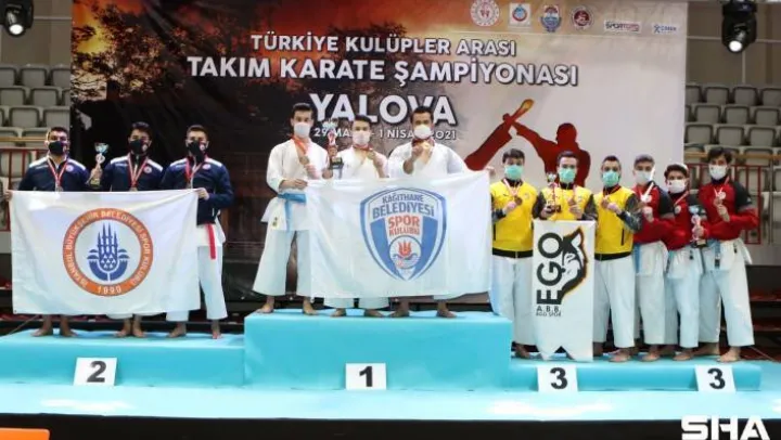 Türkiye Kulüpler Karate Şampiyonası'nda birinci Kağıthane