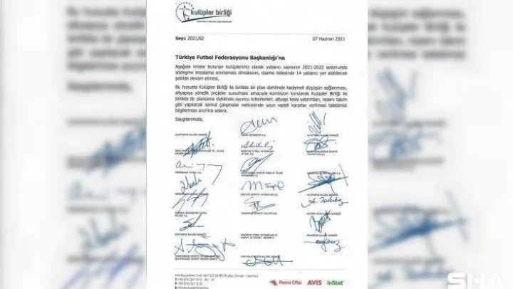 Kulüpler Birliği'nden ıslak imzalı bildiri!