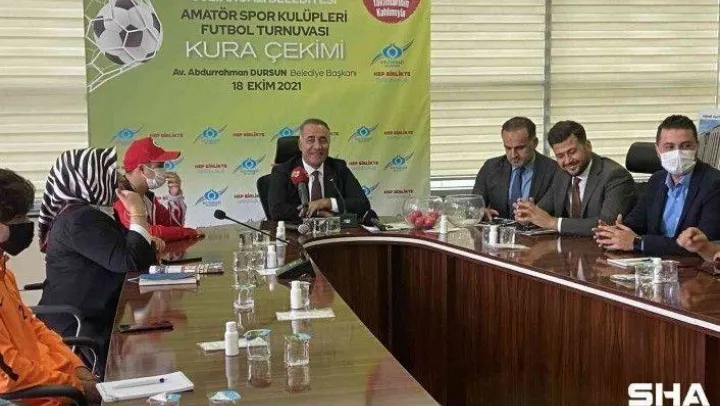 Sultangazi'de Amatör Spor Kulüpleri Futbol turnuvası kura çekim töreni