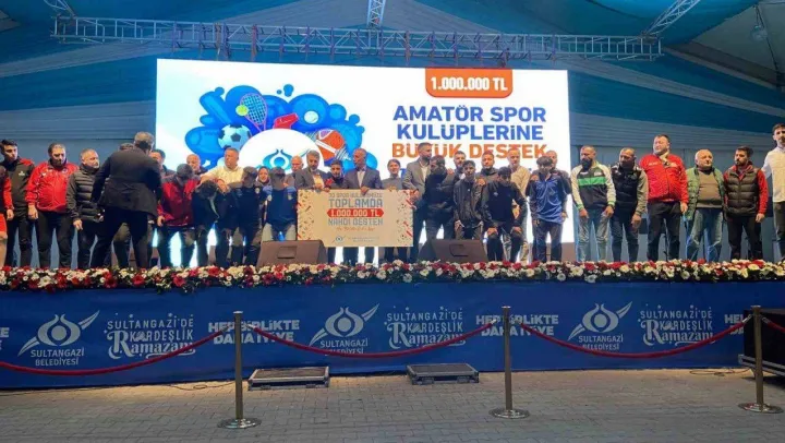 Sultangazi Belediyesi'nden amatör spor kulüplerine 1 milyonluk destek