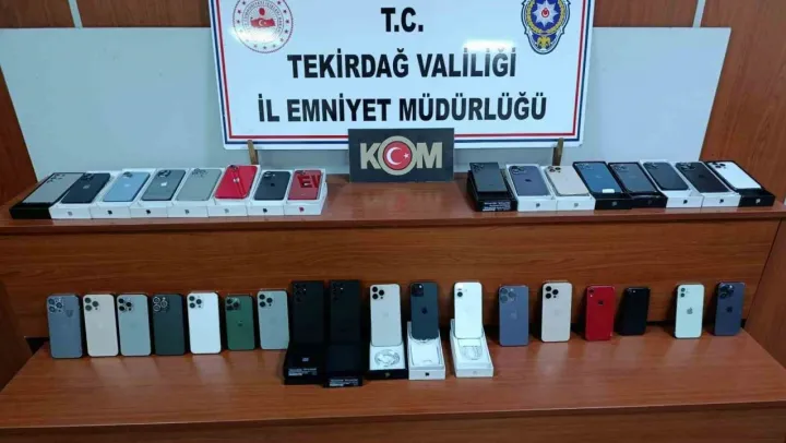 Tekirdağ'da kayıt dışı cep telefonu operasyonu: 3 kişi hakkında işlem başlatıldı