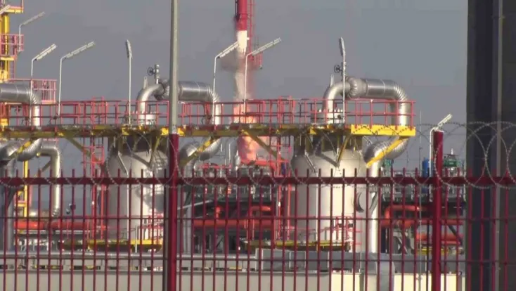 Silivri'de BOTAŞ tesislerinde yangın