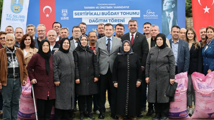 Silivri’de Sertifikalı Buğday Tohumu Dağıtımı Gerçekleştirildi