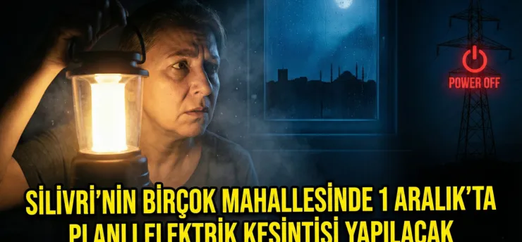 Silivri'nin Birçok Mahallesinde 1 Aralık'ta Planlı Elektrik Kesintisi Yapılacak