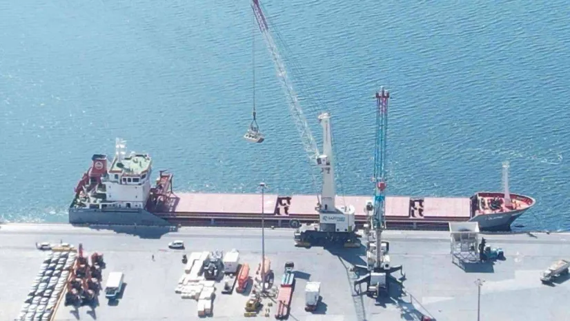 12 bin ton mısır yüklü 'Polarnet' gemisi Derince Limanı'nda