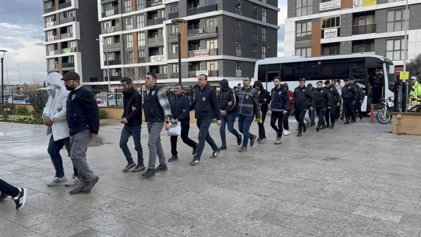 Bahis operasyonunda gözaltına alınan 13 şüpheli adliyeye sevk edildi