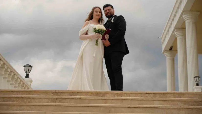 Edirne'de çiftler '25.05.25' tarihinde nikah masasında yoğunluk oluşturdu