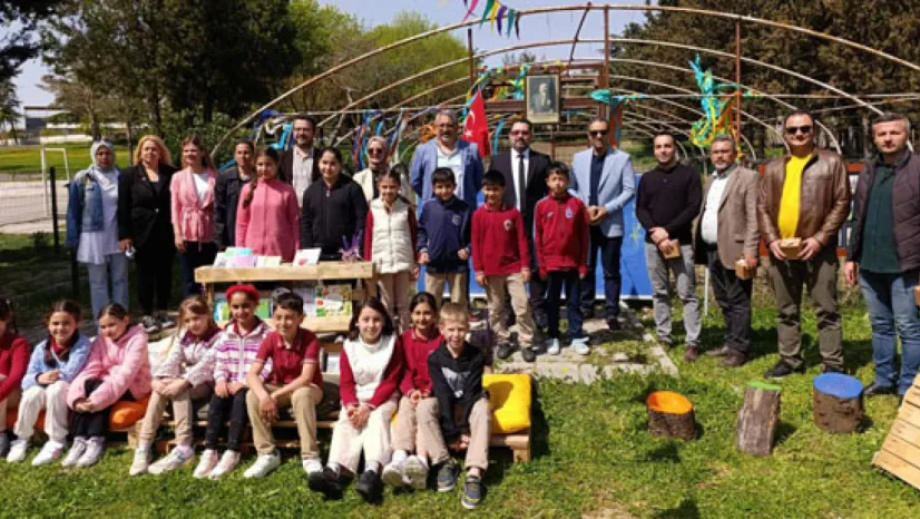 Fenerköy İlkokulu'nda Açık Hava Sınıfı Eğitime açıldı