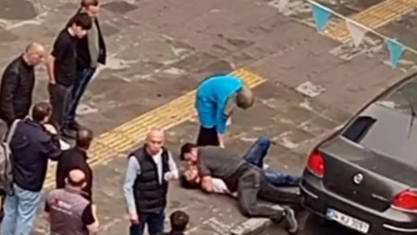 Yakalanınca çalışanın parmağını ısıran hırsız yere yatırılarak etkisiz hale getirildi