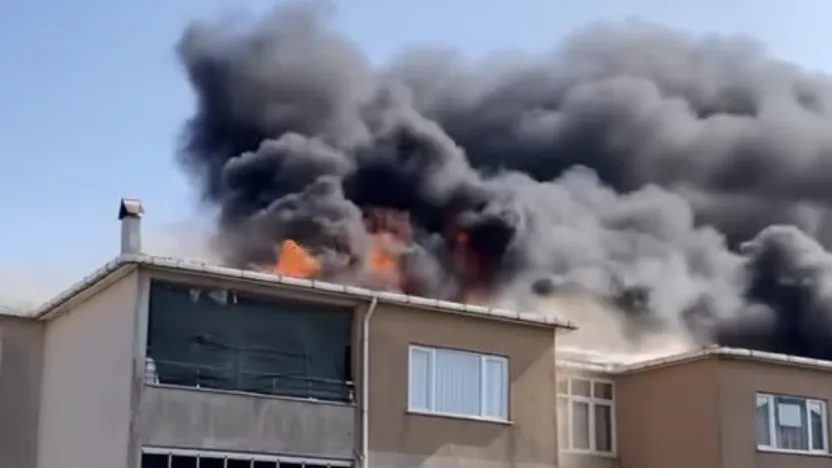 Silivri'de korkutan yangın
