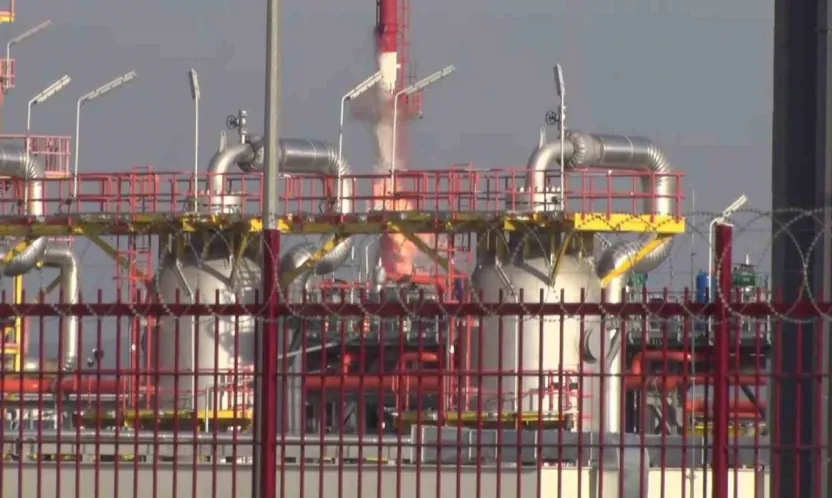 Silivri'de BOTAŞ tesislerinde yangın